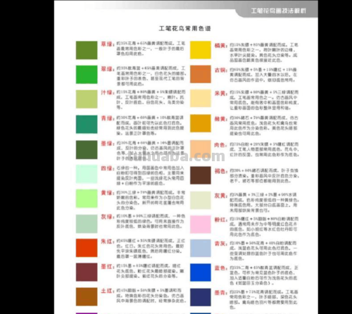 色彩调颜色及色彩调颜色的技巧 