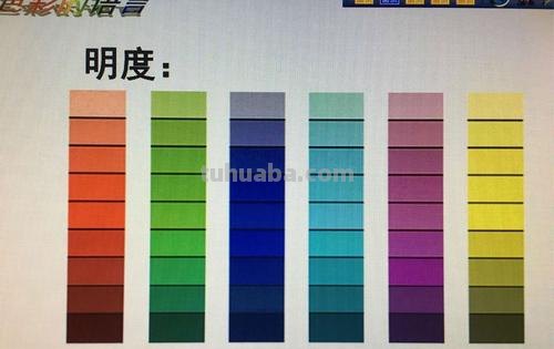 色彩名度及色彩名度的画 