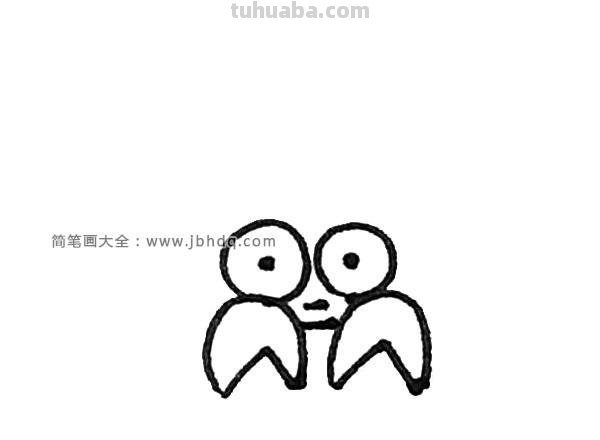 怎么画螃蟹简笔画图片 如何画一条可爱的寄居蟹卡通儿童简笔画步骤教程？