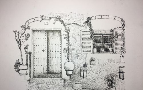 门窗的速写 速写风景初学者入门教程？