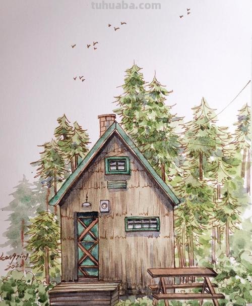 【小房子色彩及小房子色彩画】——色彩缤纷，绘出温馨小屋的魅力 