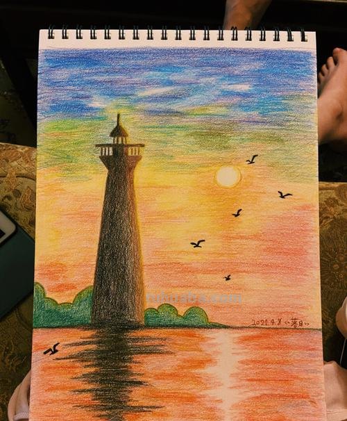 关于海边的彩铅画怎么画 海边画画教程简单又漂亮？