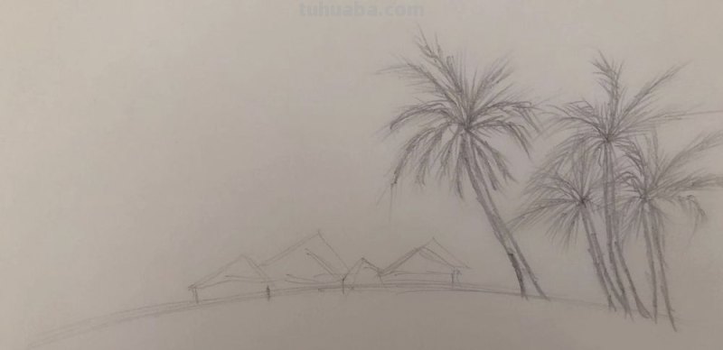 关于海边的彩铅画怎么画 海边画画教程简单又漂亮？