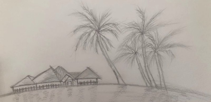 关于海边的彩铅画怎么画 海边画画教程简单又漂亮？