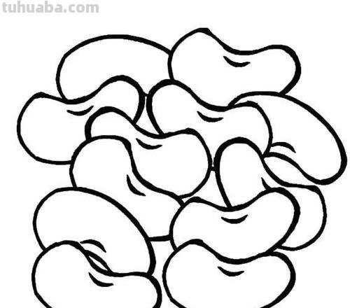 红豆怎么画简笔画图片 绿豆红豆黄豆怎么做成一幅画？
