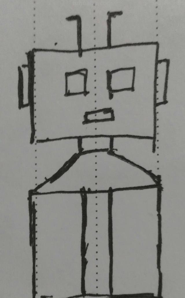 机器人简笔画怎么画 机器人怎么画？
