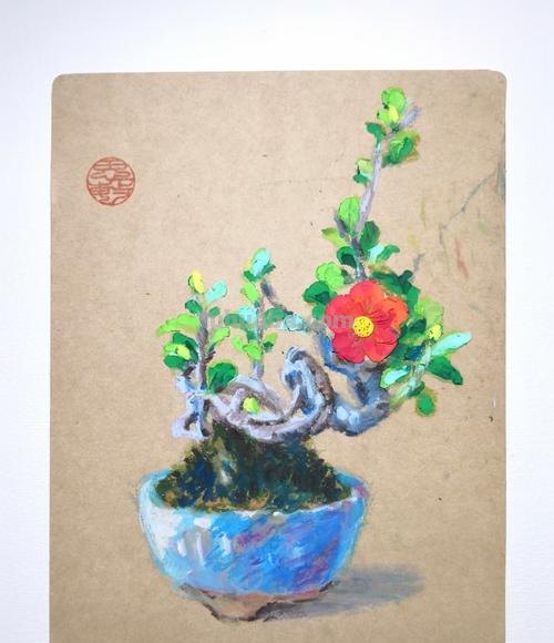 【色彩盆景临摹】用色彩绽放创意之花！涂画吧小编教你如何打造绚丽绘画作品！ 