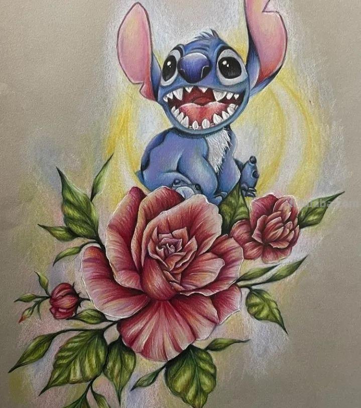 美术机构老师的彩铅画作品，细腻却不失单调