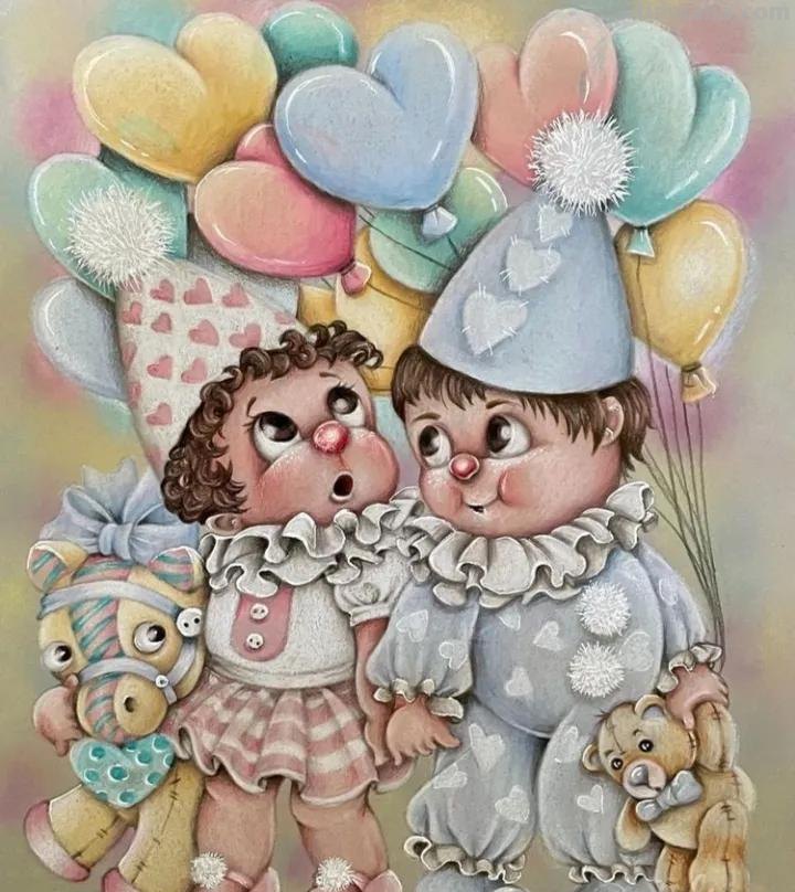 美术机构老师的彩铅画作品，细腻却不失单调