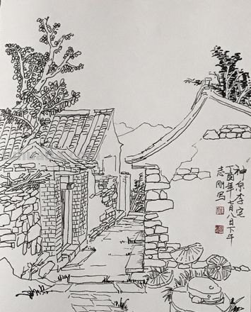 家乡速写北方 初中语文故乡中白描手法的句子？