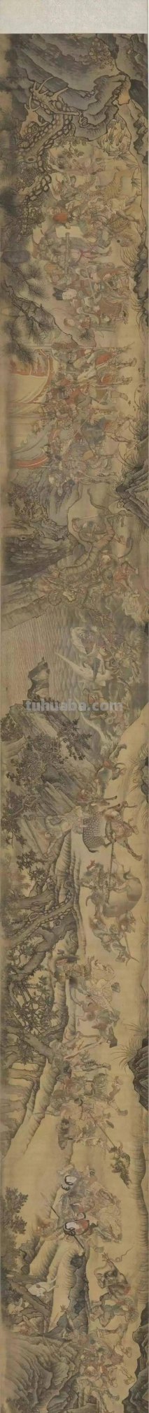 辽代时期著名画家高益《二郎神搜山图》绘画艺术赏析