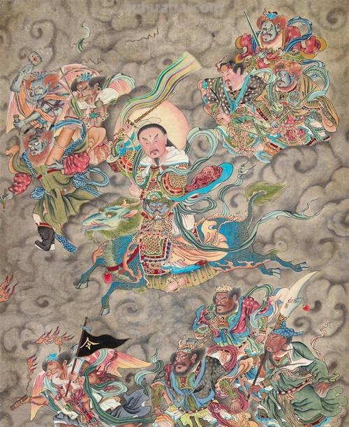 辽代时期著名画家高益《二郎神搜山图》绘画艺术赏析