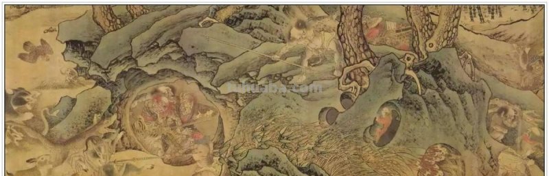 辽代时期著名画家高益《二郎神搜山图》绘画艺术赏析