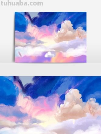 色彩天空云及色彩天空云朵 