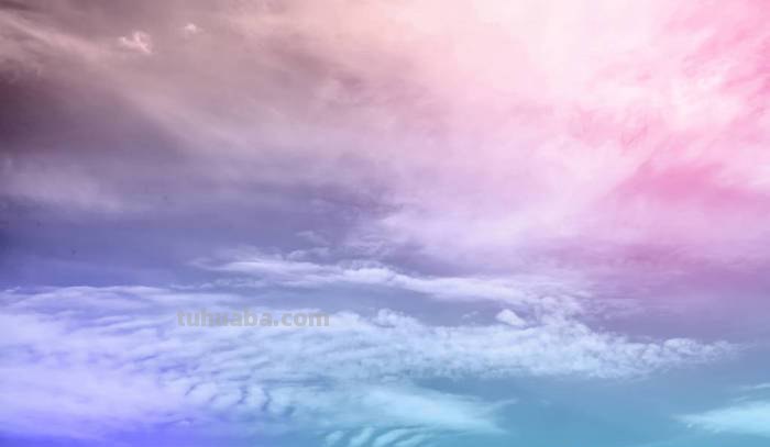 色彩天空云及色彩天空云朵 