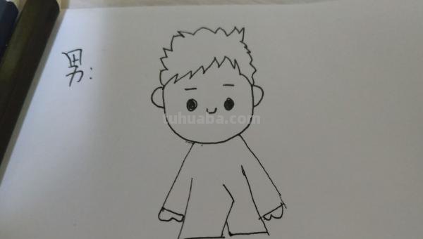 怎么画小孩子简笔画 吃饭的小宝宝简笔画怎么画，吃饭小孩简笔画画法？