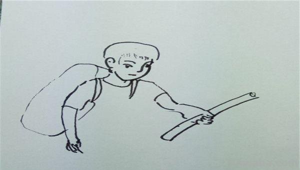 怎么画小孩子简笔画 吃饭的小宝宝简笔画怎么画，吃饭小孩简笔画画法？