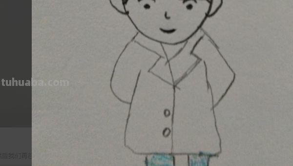 怎么画医生简笔画图片 白衣天使儿童绘画？