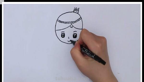 简笔画紫悦公主怎么画 公主简笔画怎么画？