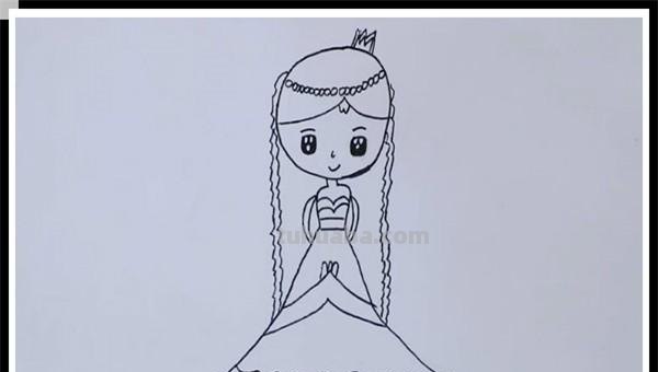 简笔画紫悦公主怎么画 公主简笔画怎么画？