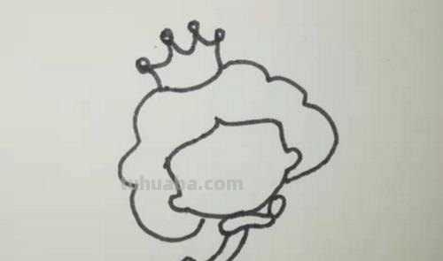 简笔画紫悦公主怎么画 公主简笔画怎么画？