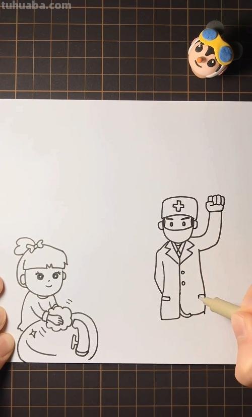 简易的手抄报怎么画 怎么画防御病毒手抄报简笔画？