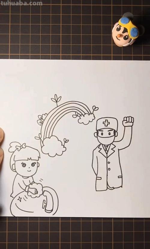 简易的手抄报怎么画 怎么画防御病毒手抄报简笔画？