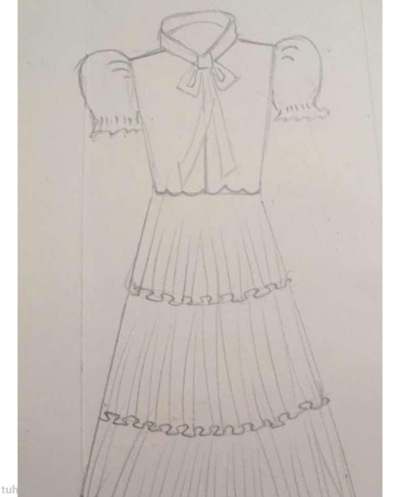 彩铅画白色蕾丝裙怎么画 漂亮简单的裙子怎么画？