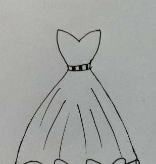 彩铅画白色蕾丝裙怎么画 漂亮简单的裙子怎么画？