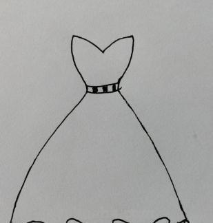 彩铅画白色蕾丝裙怎么画 漂亮简单的裙子怎么画？