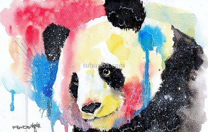 数字艺术家创造的可爱与叛逆：熊猫绘画的魅力