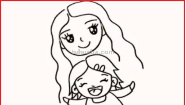 怎么画父母的爱手抄报 简笔画画母亲节手抄报？