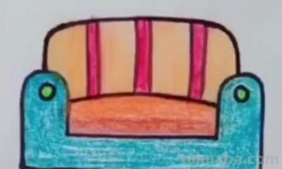 家具怎么画简笔画图片 如何画漂亮的沙发？