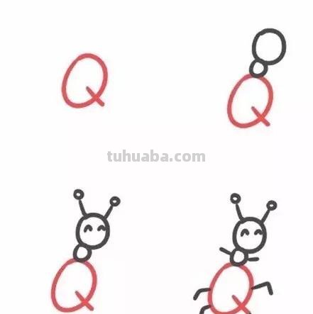 26幅有趣的字母简笔画，一边画一边学英文字母，为孩子收藏吧