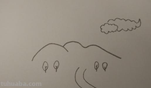 田野怎么画简笔画图片 一分钟简笔画—跟我一起画乡间小道？