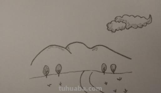 田野怎么画简笔画图片 一分钟简笔画—跟我一起画乡间小道？