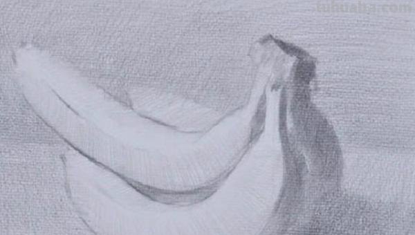 速写画技巧香蕉 学习素描香蕉的画法？