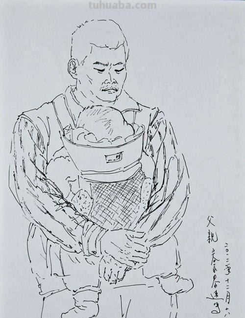 父亲画技巧速写 一步一步教画爸爸?