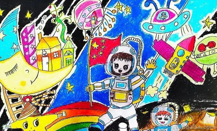 少儿科幻绘画素材15张，简单的，复杂的都有赶快来收藏！