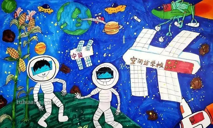 少儿科幻绘画素材15张，简单的，复杂的都有赶快来收藏！