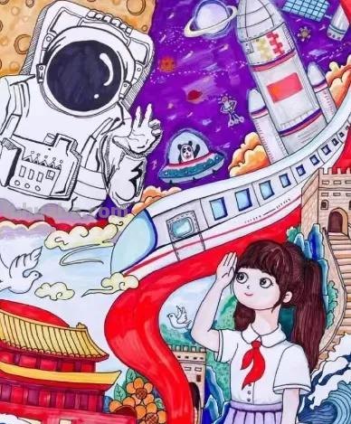 少儿科幻绘画素材15张，简单的，复杂的都有赶快来收藏！