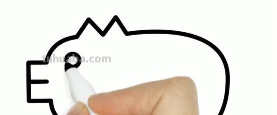 猪怎么画简笔画图片 10秒画一只猪？