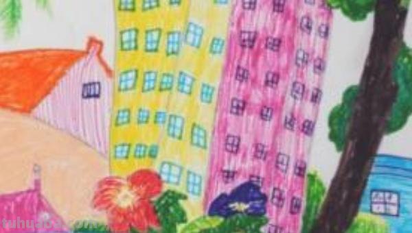 城市怎么画简笔画图片 儿童画中高楼大厦的简笔画怎么画？