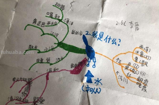 小学思维导图我是什么 二年级课文我是什么我有几种变化？