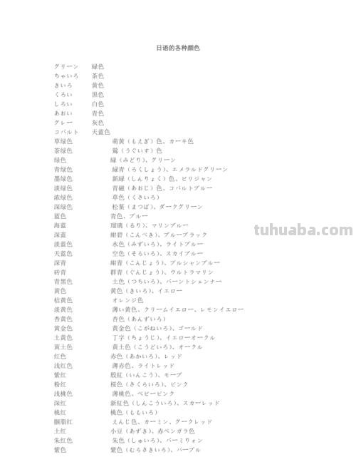 日语色彩词及其研究 