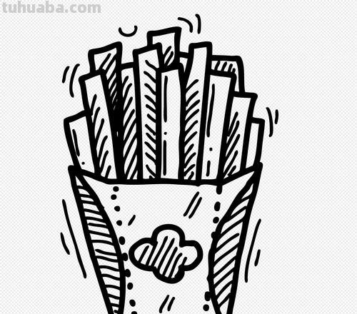 薯条怎么画简笔画图片 薯条素描绘画方法？