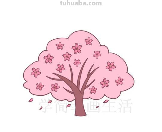 怎么画樱花树简笔画 怎样画樱花？