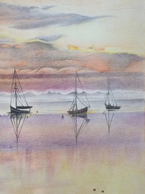 素描风景画怎么画彩铅 用铅笔画风景画方法？
