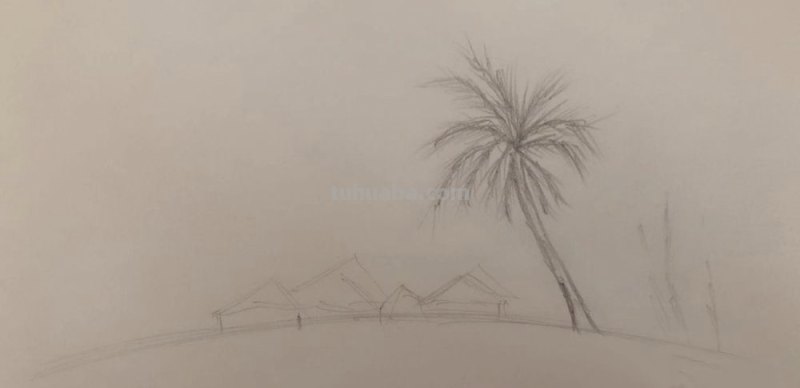 素描风景画怎么画彩铅 用铅笔画风景画方法？