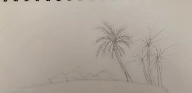 素描风景画怎么画彩铅 用铅笔画风景画方法？